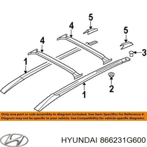 Накладка бампера заднего Hyundai/Kia 866231G600 цена, от 53.26 USD