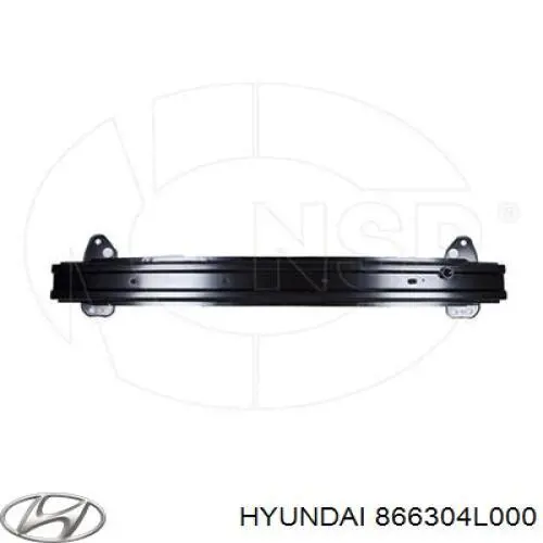  Усилитель заднего бампера Hyundai SOLARIS 1