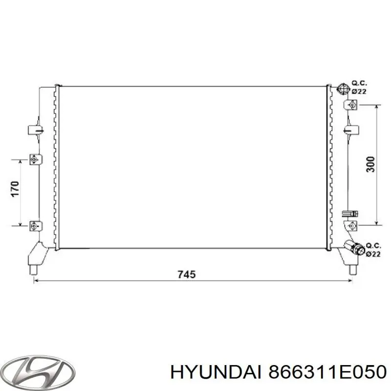 866311E050 Hyundai/Kia Швеллер заднего бампера
