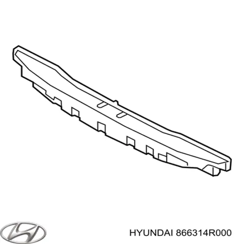 866314R000 Hyundai/Kia Швеллер заднего бампера