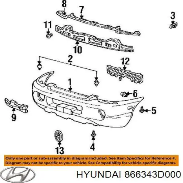 866343D000 Hyundai/Kia 