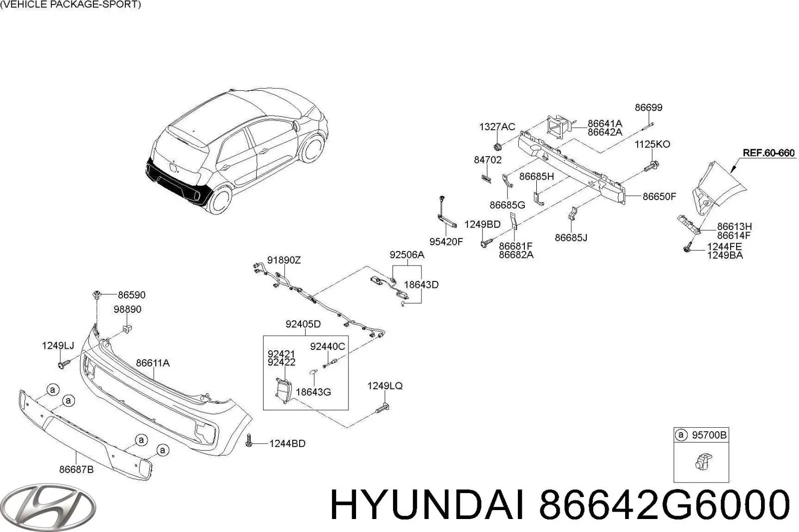  Hyundai/Kia 86642G6000 цена, от 96.29 USD