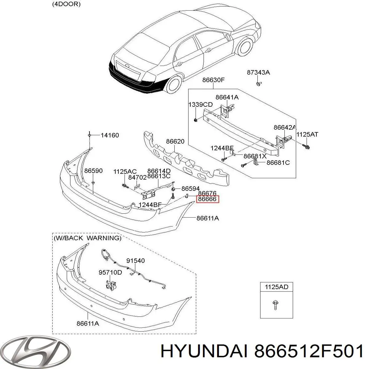  866512F501 Hyundai/Kia