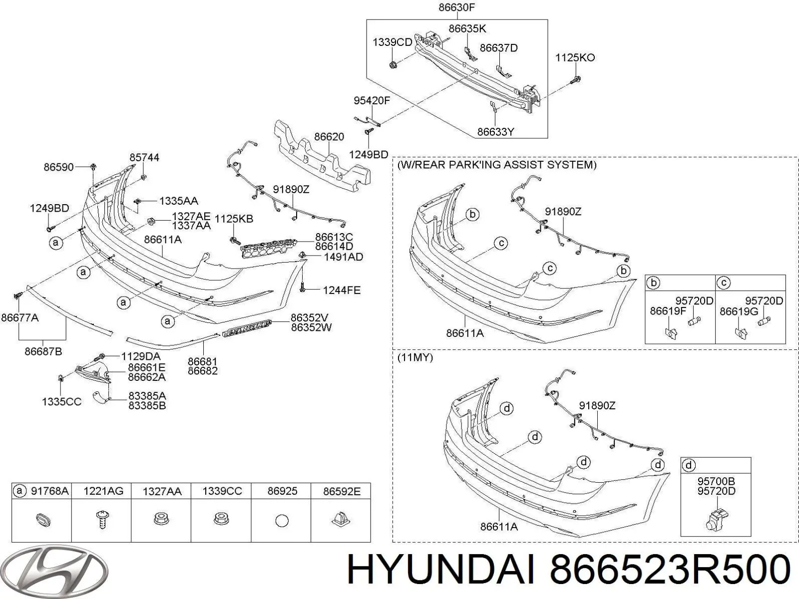  866523R500 Hyundai/Kia