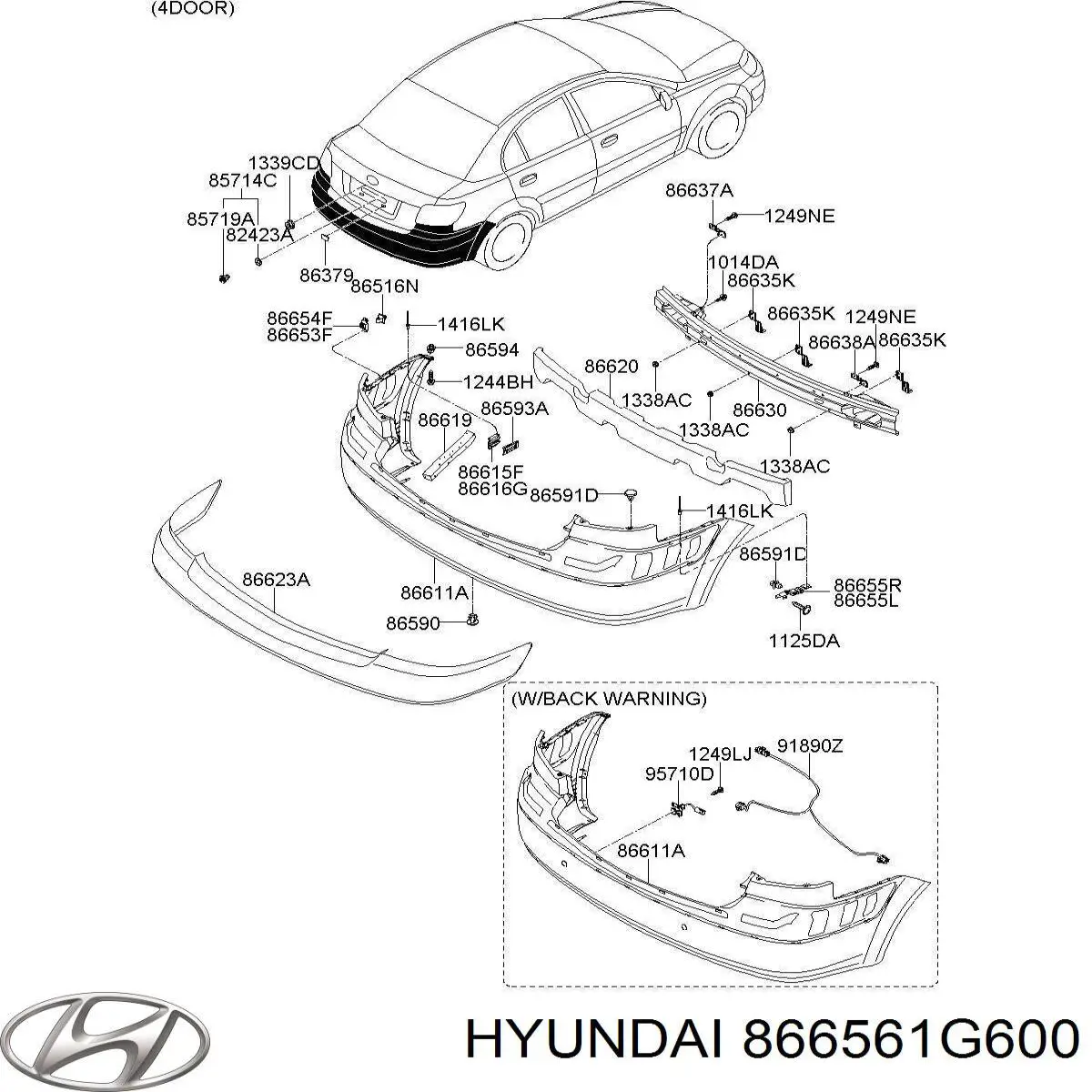  Hyundai/Kia 866561G600 цена, от 1.29 USD