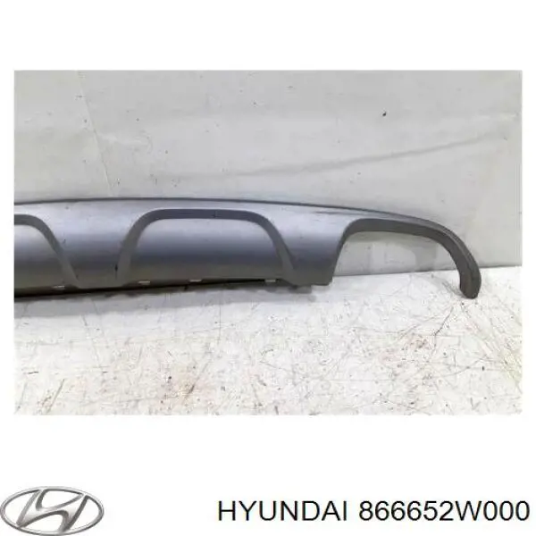 866652W000 Hyundai/Kia placa sobreposta do pára-choque traseiro