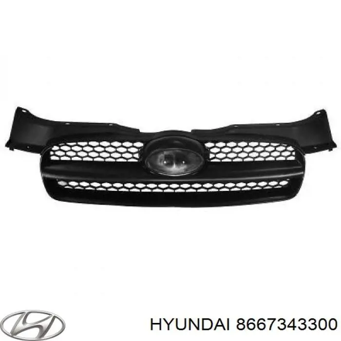 8667343300 Hyundai/Kia бампер задний, левая часть