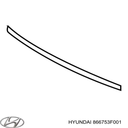 Молдинг бампера заднего центральный Hyundai/Kia 866753F001 цена, от 142.43 USD