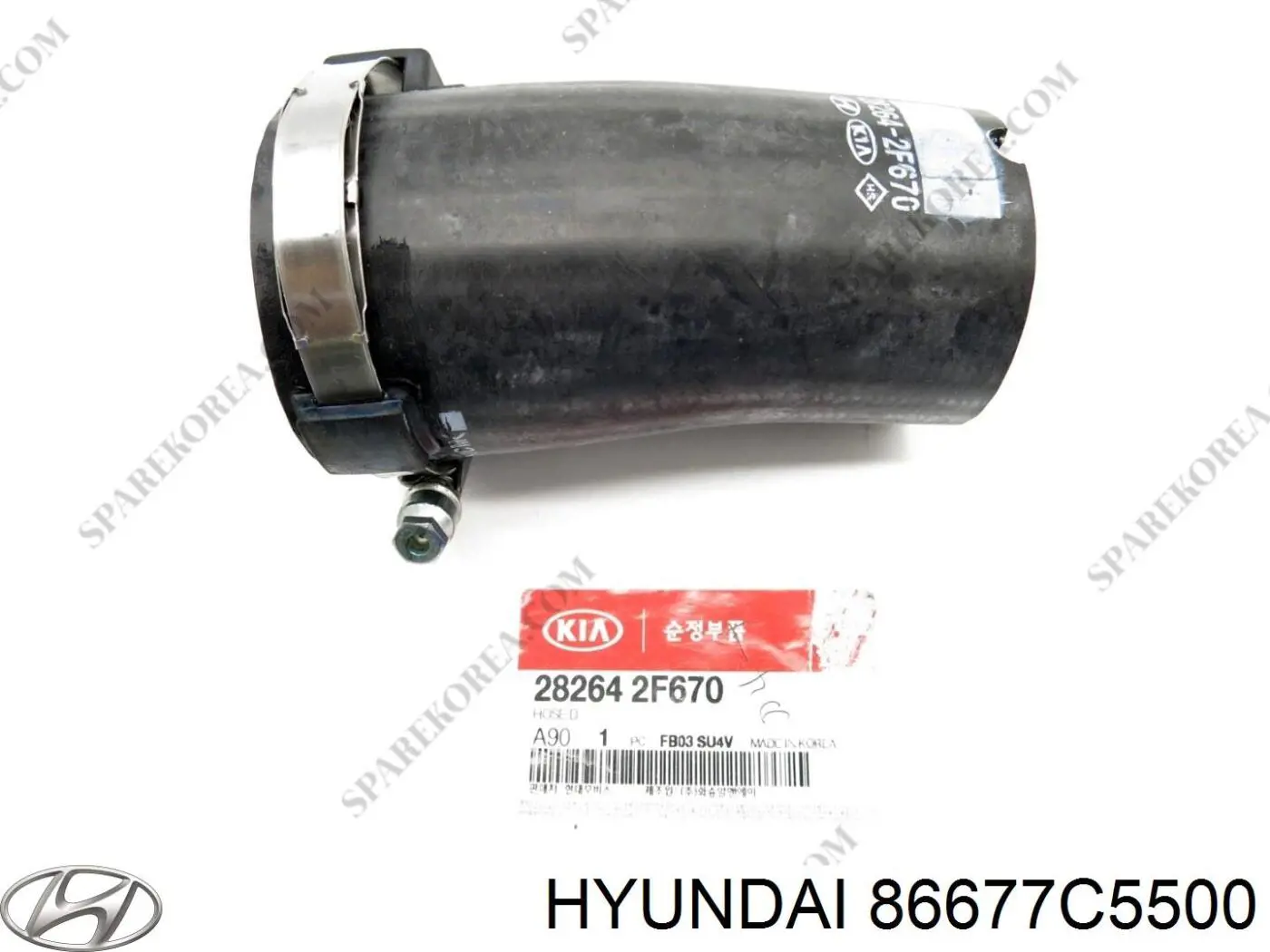 Купить 86677C5500 Hyundai/Kia Левый кронштейн крепления бампера заднего