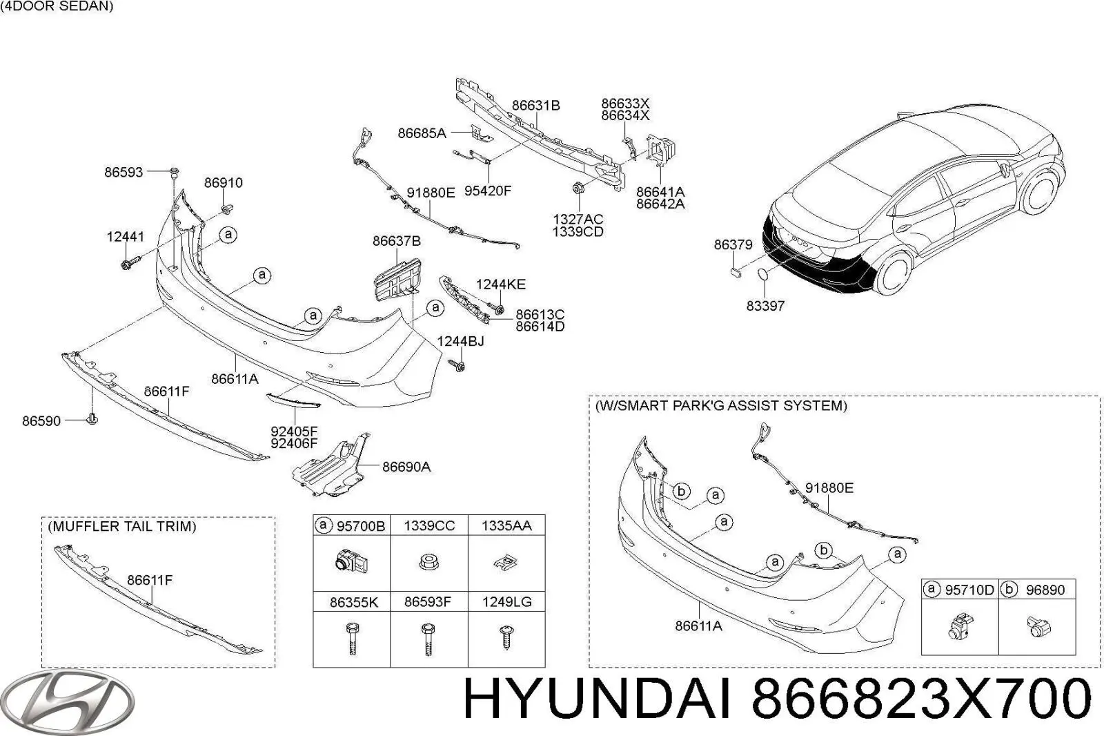  Hyundai/Kia 866823X700 цена, от 3.53 USD