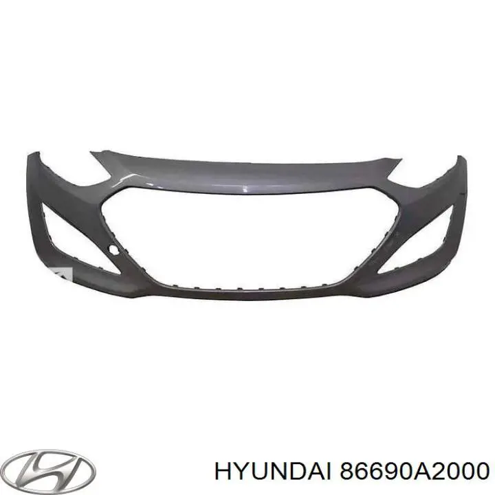 86690A2000 Hyundai/Kia pára-choque traseiro, parte inferior