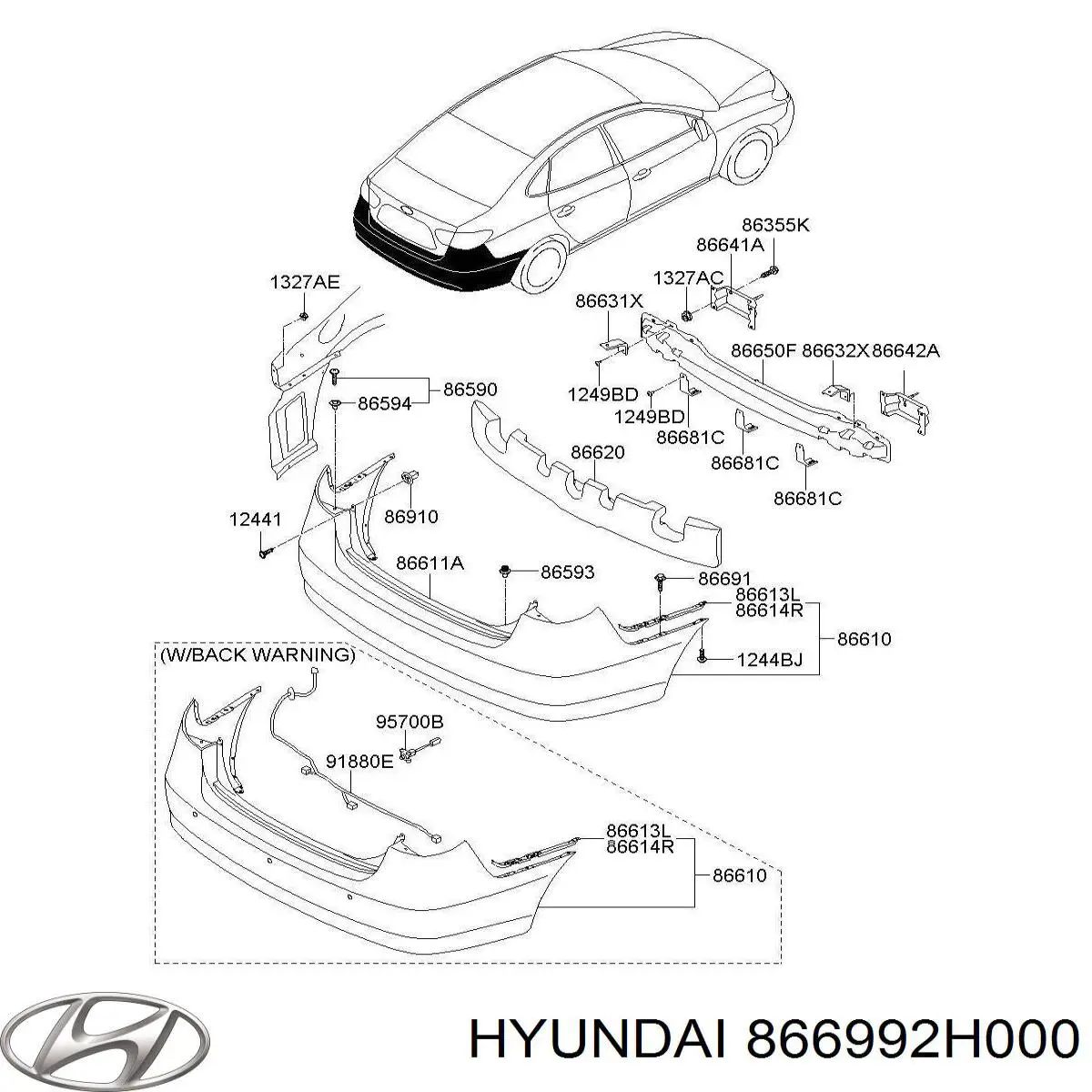  866992H000 Hyundai/Kia