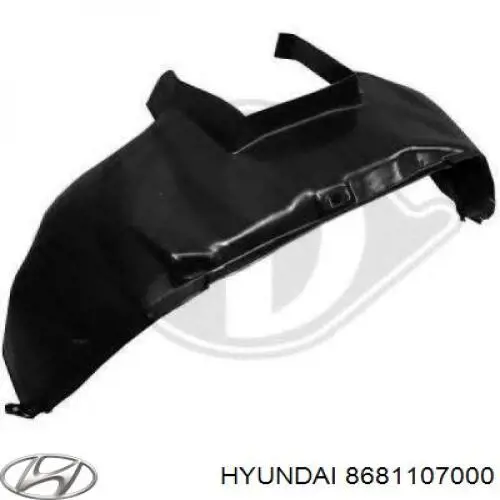 Подкрылок крыла переднего левый Hyundai/Kia 8681107000 цена, от 22.81 USD
