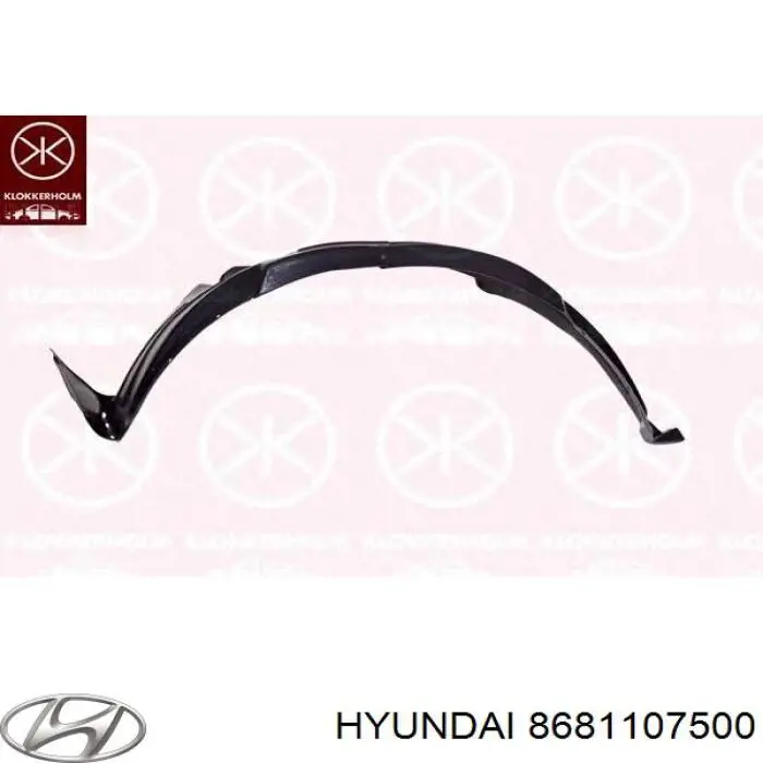 Подкрылок передний левый 8681107500 Hyundai/Kia