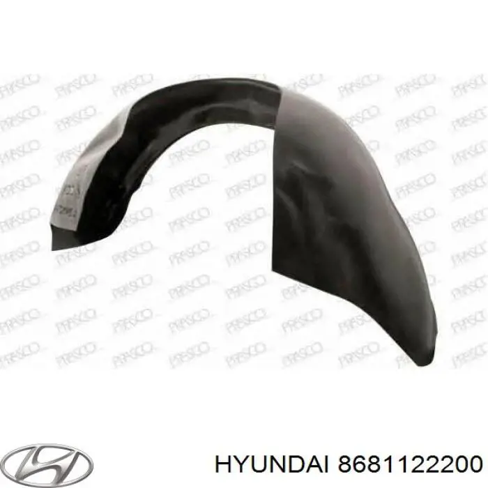 Подкрылок крыла переднего левый Hyundai/Kia 8681122200 цена, от 726.25 UAH