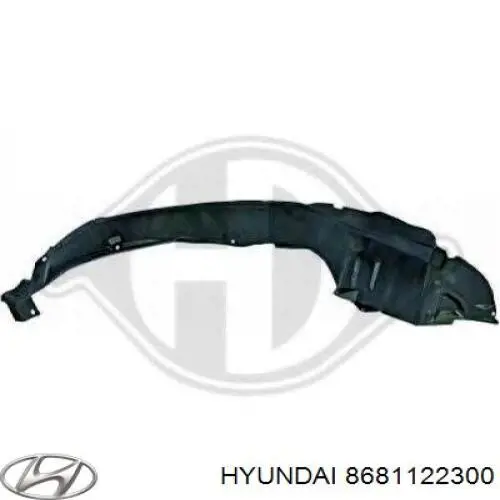 Купить 8681122300 Hyundai/Kia Подкрылок передний левый