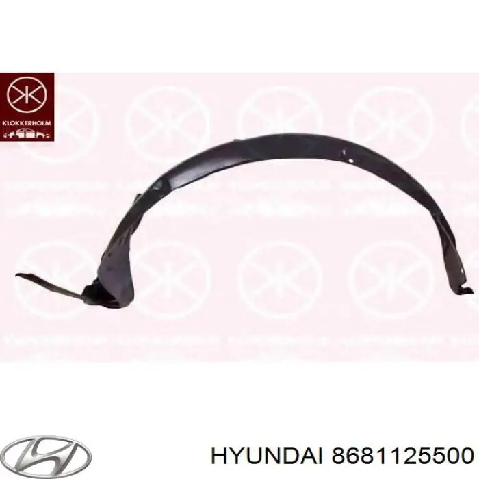 Подкрылок передний левый 8681125500 Hyundai/Kia