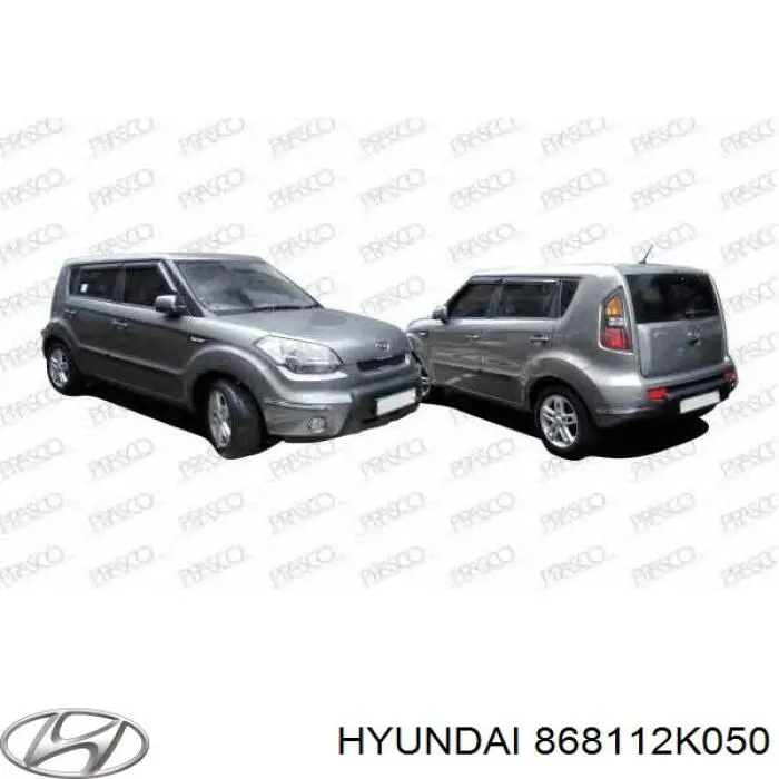 Guardabarros interior, aleta delantera, izquierdo 868112K050 Hyundai/Kia