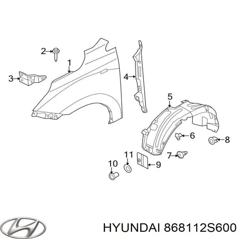  868112S600 Hyundai/Kia