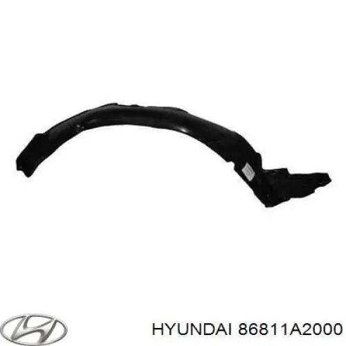 Подкрылок крыла переднего левый Hyundai/Kia 86811A2000 цена, от 80.02 USD