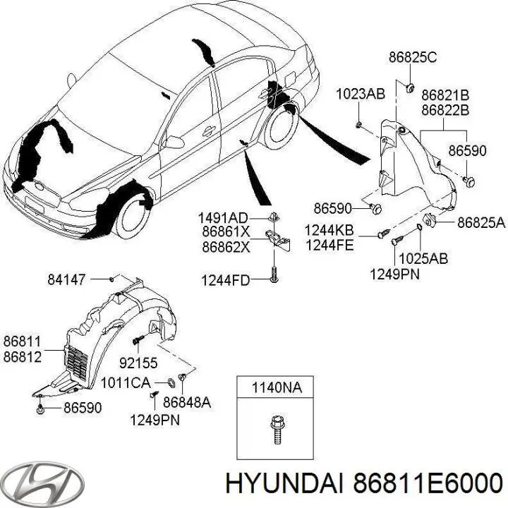 86811E6000 Hyundai/Kia 