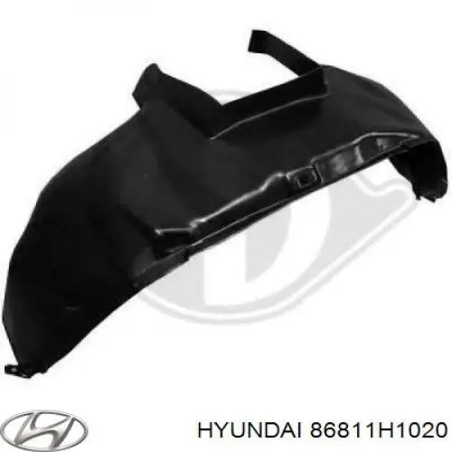 Подкрылок крыла переднего левый передний Hyundai/Kia 86811H1020 цена, от 49.72 USD