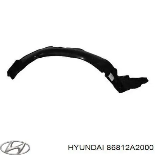 Правый подкрылок переднего крыла Hyundai/Kia 86812A2000 цена, от 80.02 USD