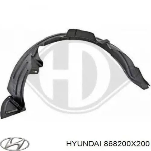 Подкрылок передний правый Хундай И10 PA (Hyundai I10)