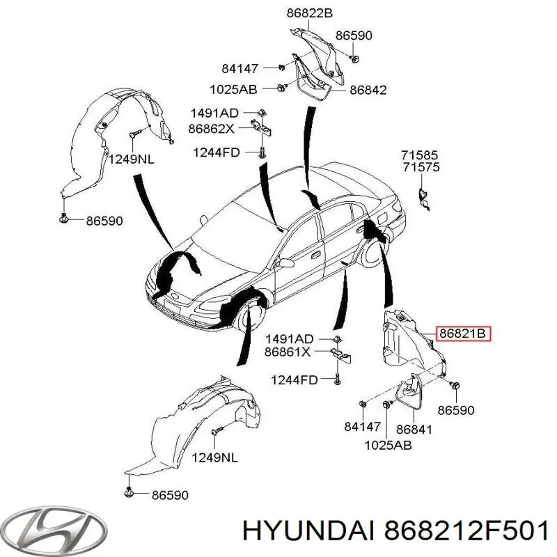 Купить 868212F501 Hyundai/Kia 