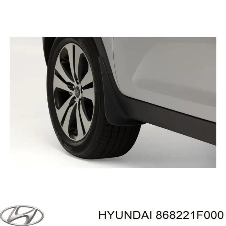 868221F000 Hyundai/Kia guarda-barras do pára-lama traseiro direito