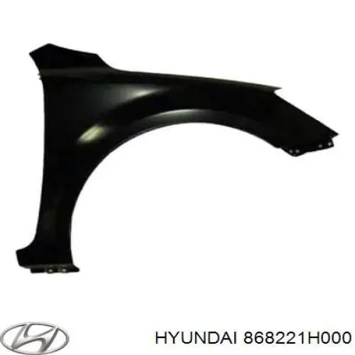 868221H000 Hyundai/Kia guarda-barras do pára-lama traseiro direito