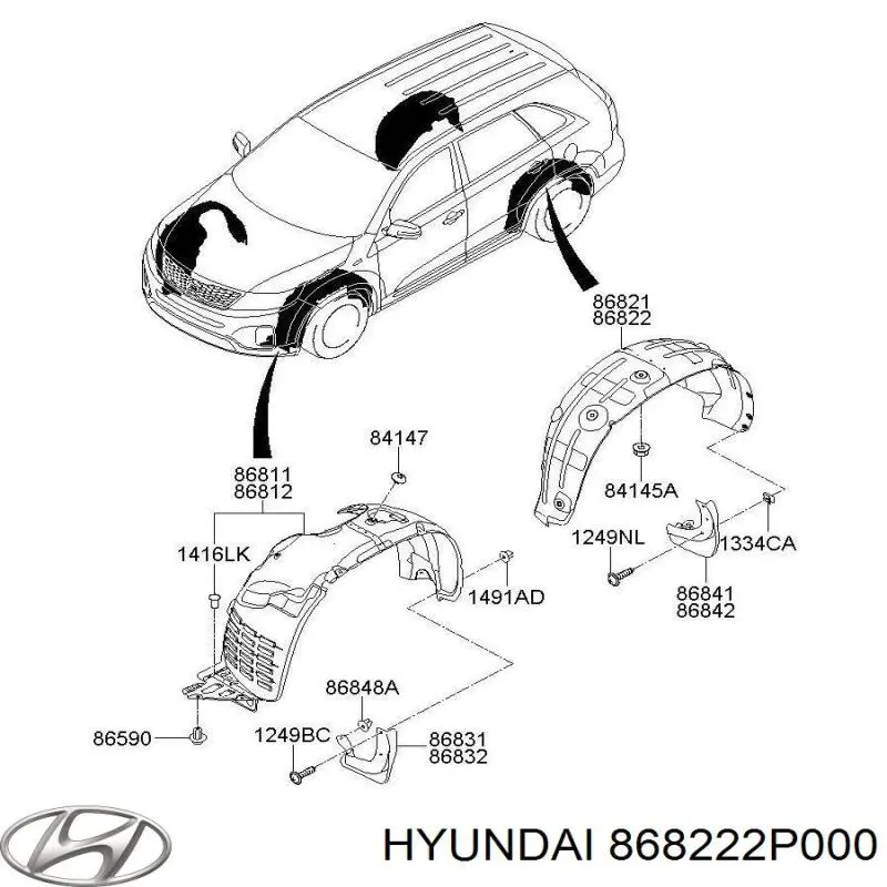868222P000 Hyundai/Kia 