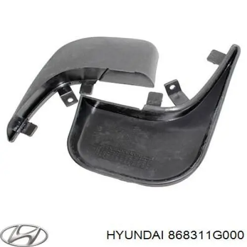 Брызговик передний левый Hyundai/Kia 868311G000