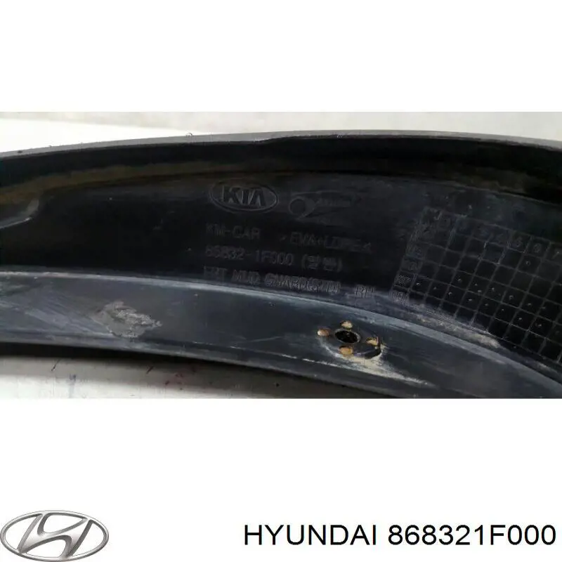 Купить 868321F000 Hyundai/Kia Брызговик передний правый