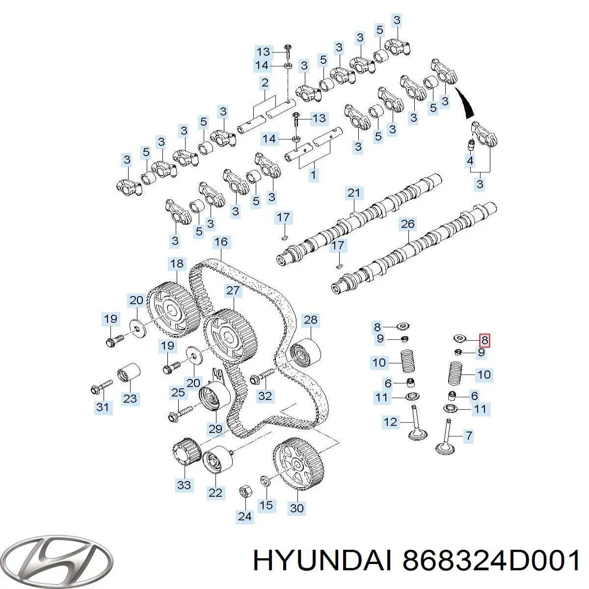 Брызговик передний правый Hyundai/Kia 868324D001 цена, от 20.08 USD