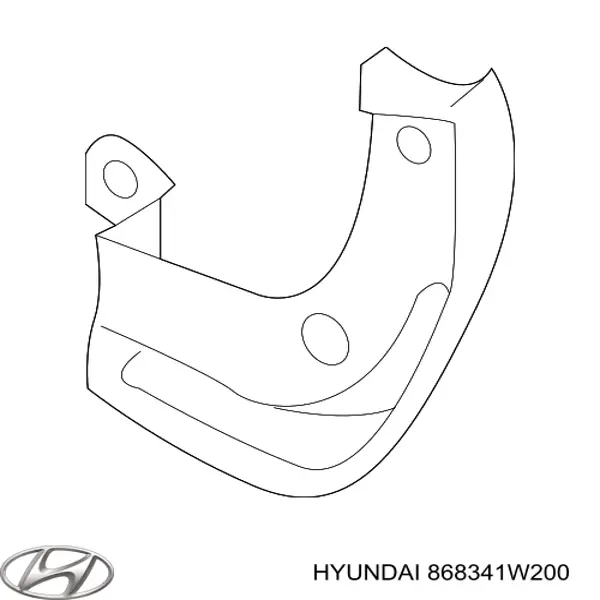 Брызговик передний правый Hyundai/Kia 868341W200 цена, от 19.96 USD