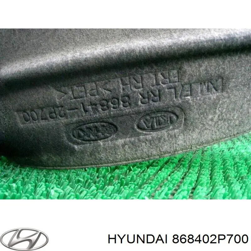 868402P700 Hyundai/Kia guarda-barras do pára-lama traseiro direito