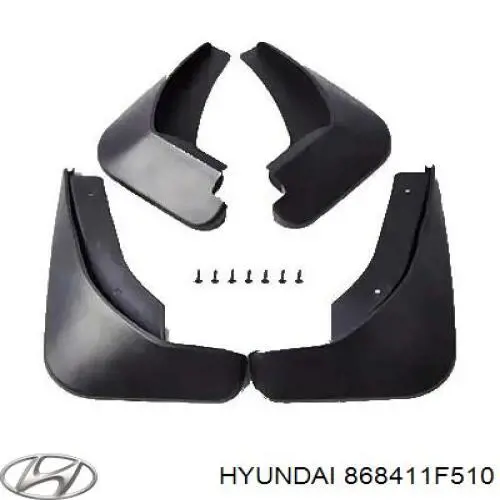 Купить 868411F510 Hyundai/Kia Брызговик задний левый