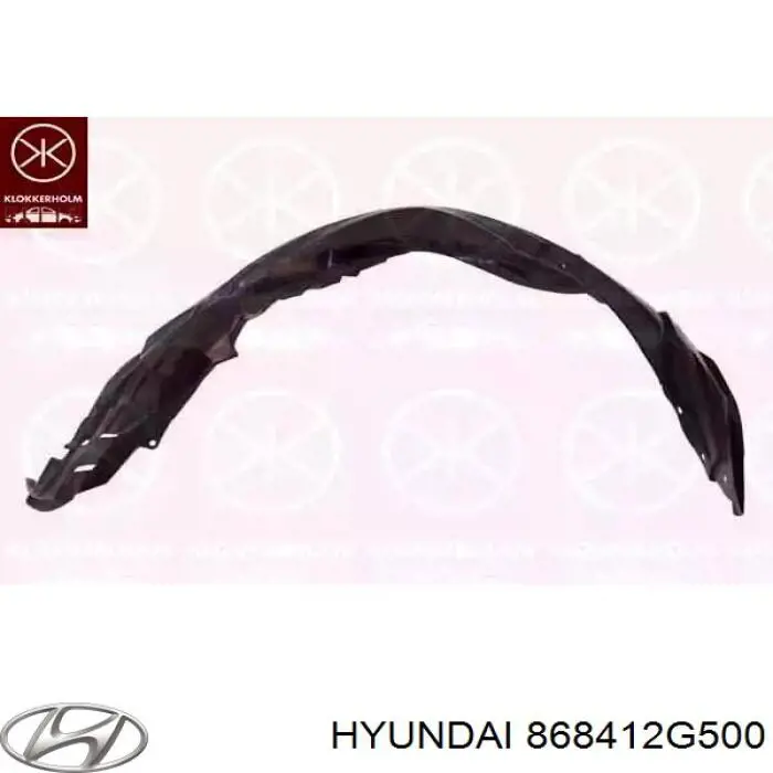 Брызговик задний левый 868412G500 Hyundai/Kia