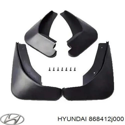 868412J000 Hyundai/Kia Брызговик задний левый