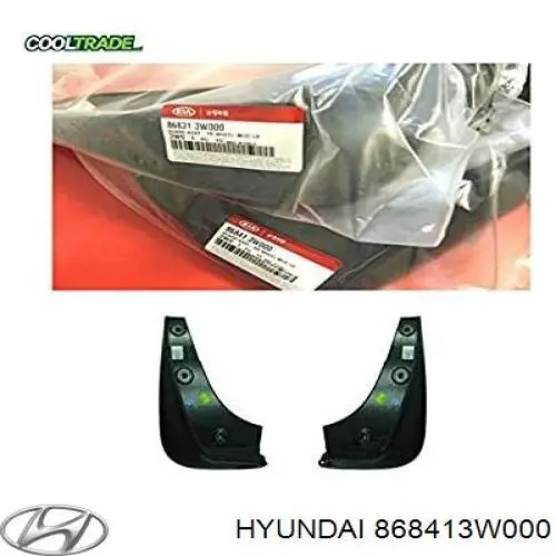 Купить 868413W000 Hyundai/Kia Брызговик задний левый