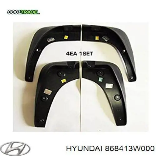 Брызговик задний левый 868413W000 Hyundai/Kia