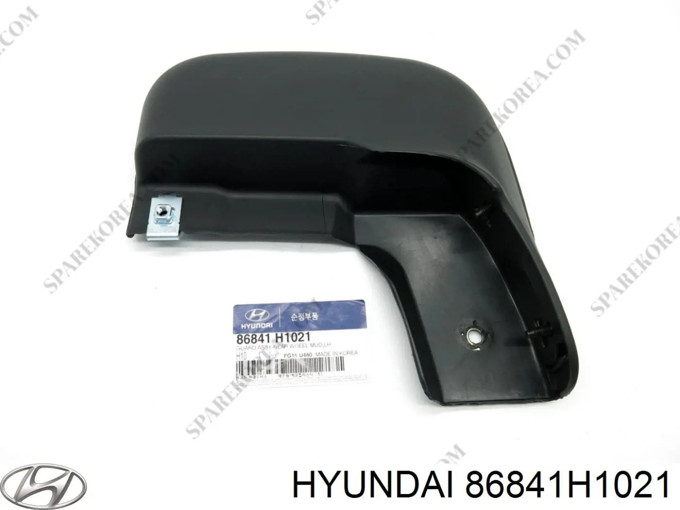 86841H1021 Hyundai/Kia protetor de lama traseiro esquerdo