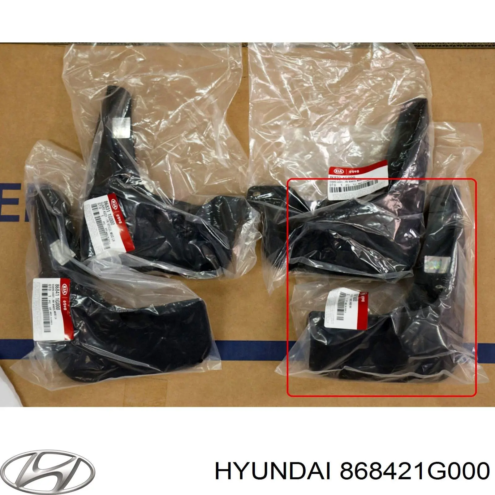Купить 868421G000 Hyundai/Kia Брызговик задний правый