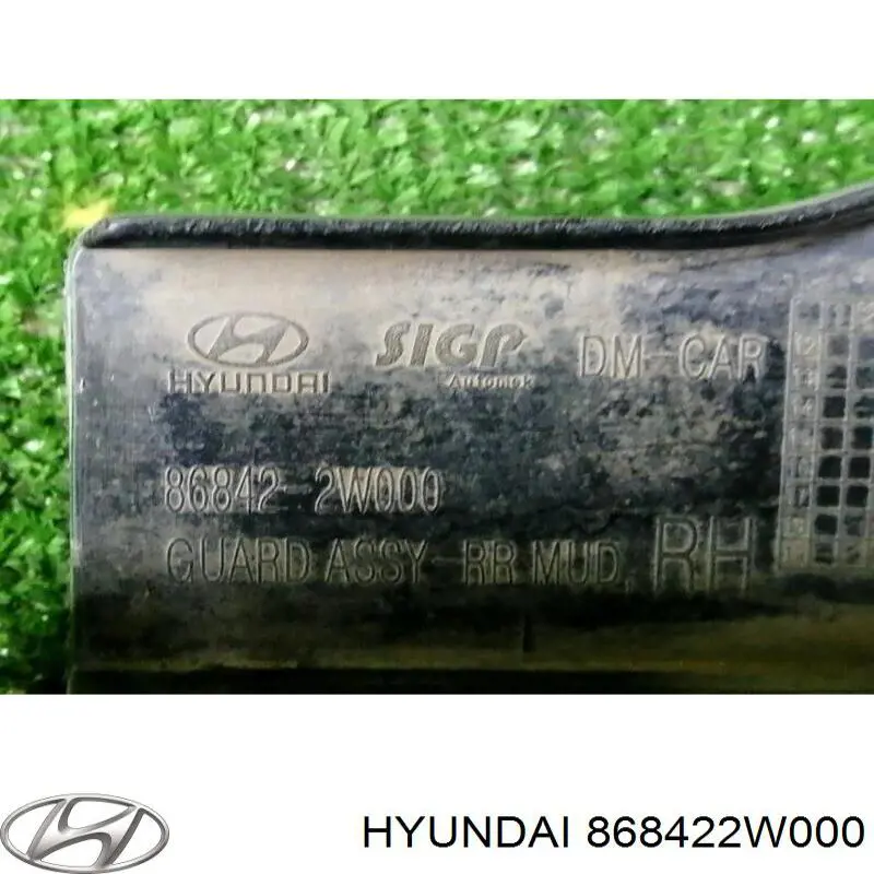 Брызговик задний правый Hyundai/Kia 868422W000 цена, от 29.16 USD