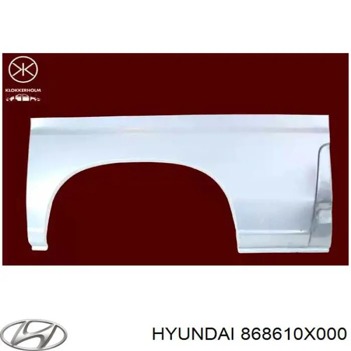 868610X000 Hyundai/Kia брызговик задний левый