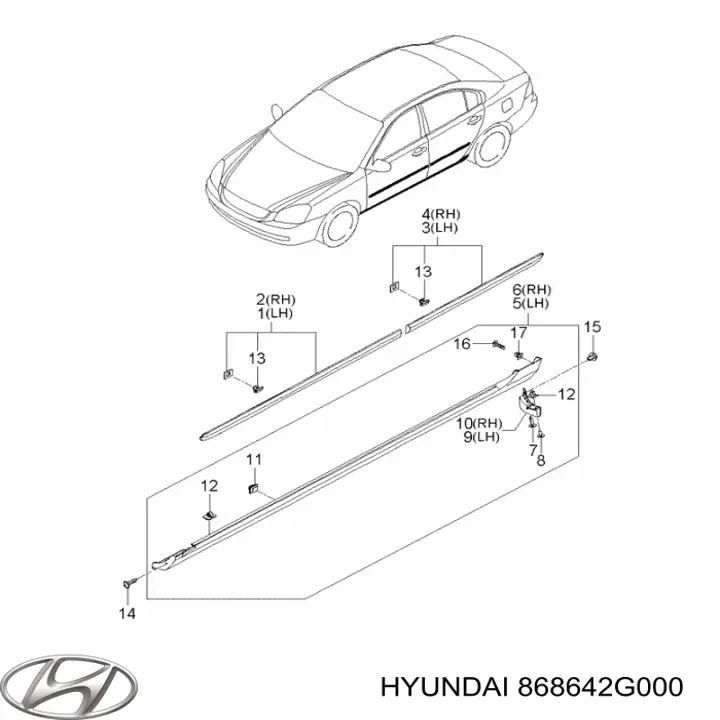  868642G000 Hyundai/Kia