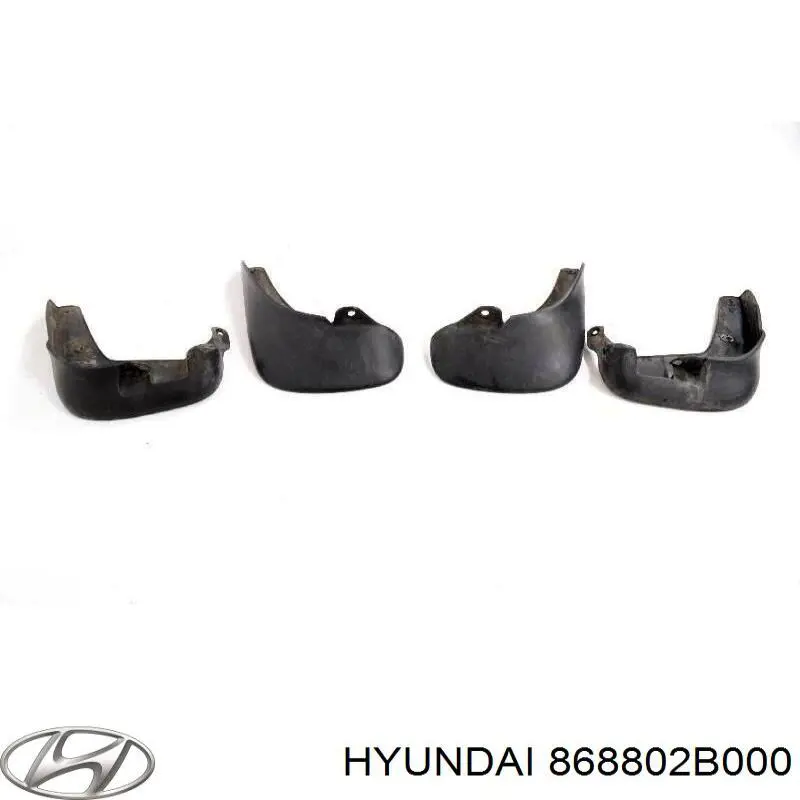 Faldilla guardabarro trasera derecha 868802B000 Hyundai/Kia