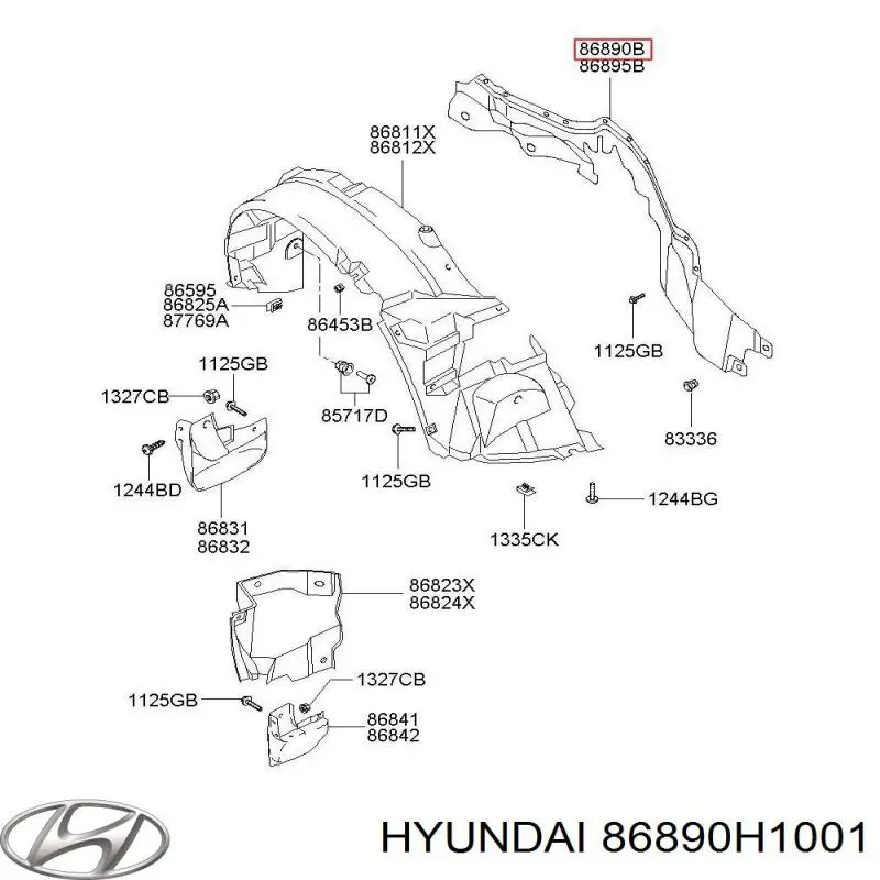 86890H1001 Hyundai/Kia 