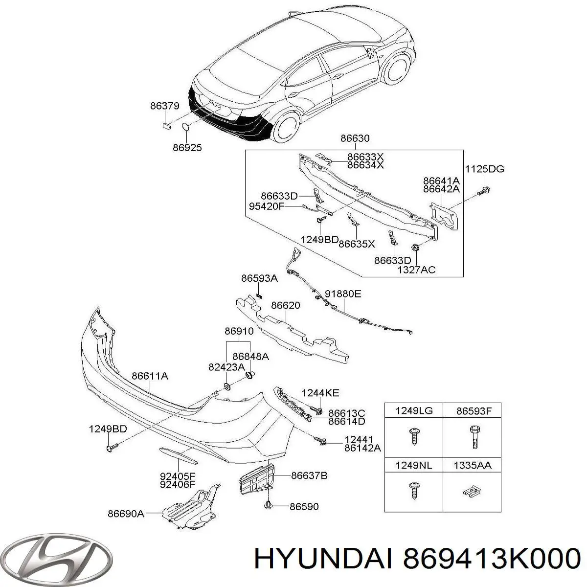 Купить 869413K000 Hyundai/Kia 